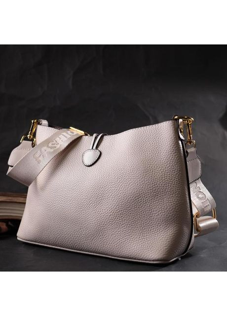 Сумка кросс-боди через плечо женская из натуральной кожи средняя Белый 36885 Vintage (353690047)