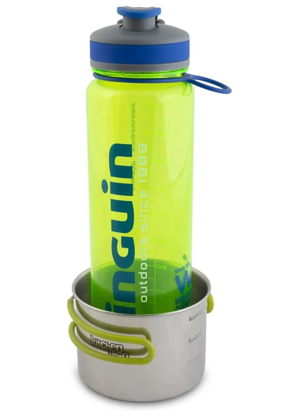 Фляга Tritan Slim Bottle 2020 BPA-free, 1,0 л, Green Pinguin (410891655)