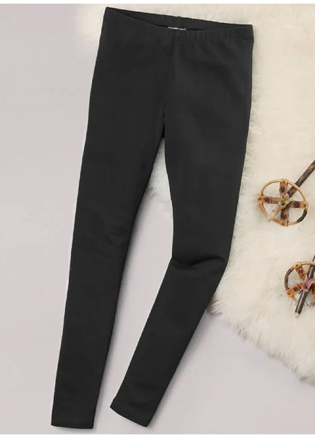 Черные демисезонные утепленные леггинсы Pepperts