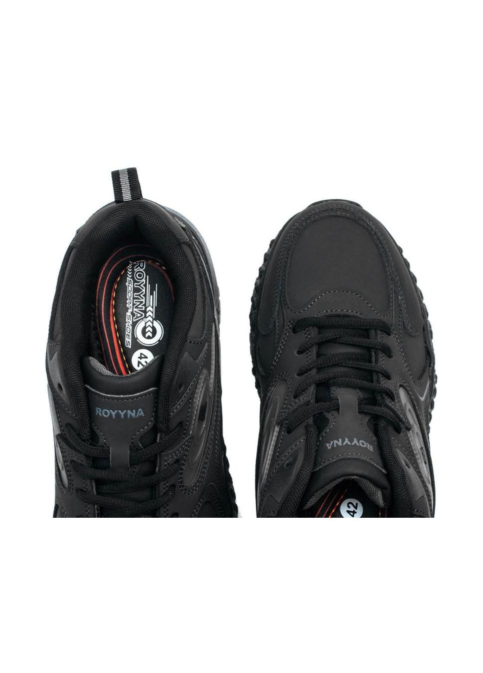 Черные кроссовки 7243037 46 цвет черный Royyna