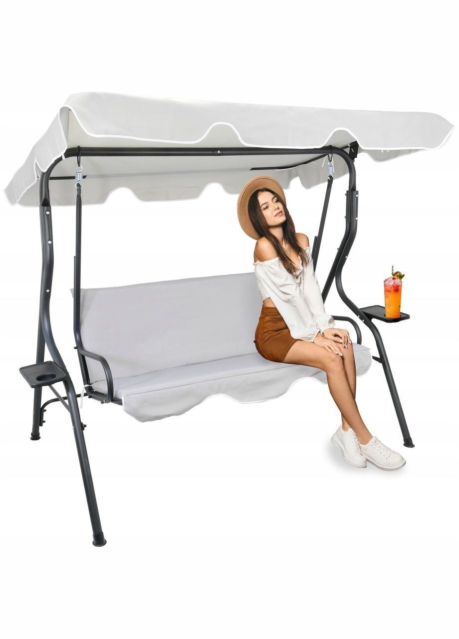 Садовые качели GardenLine VIP 170*110*153см Grey No Brand (347311737)