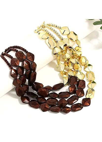 Кольє намисто багатошарове No Brand (370795015)