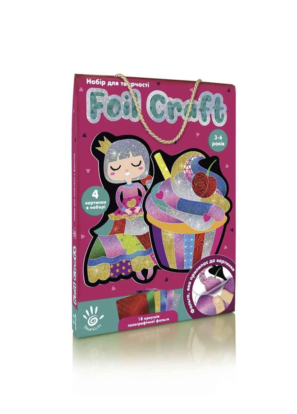 Набір для творчості з кольоровою фольгою "Foil craft. Princess" колір різнокольоровий ЦБ-00260286 Vladi toys (301640241)