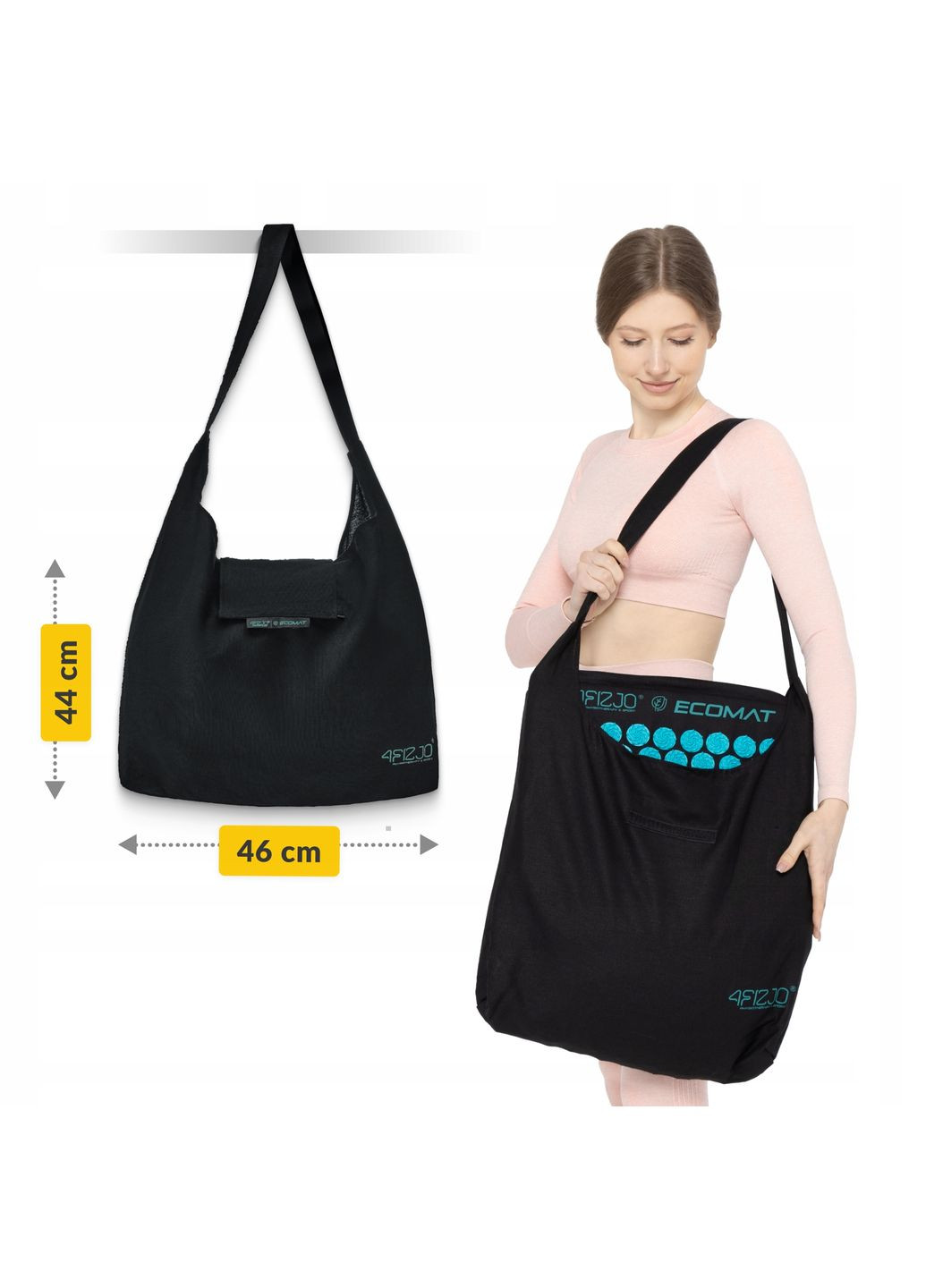 Коврик акупунктурный с подушкой Eco Mat Аппликатор Кузнецова Black/Blue () 4FIZJO P-5907739316684 (275653877)