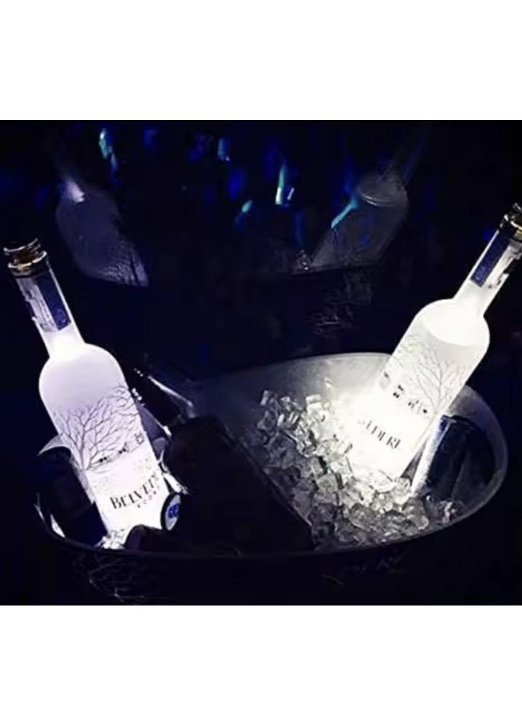 Підсклянка підставка під склянку кружку келих пляшку самоклеючий діод для бару та вечірок 6 шт світло blue Neon (362207094)