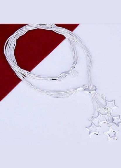 Посеребрённое красивое колье звёзды Fashion Jewelry (338431344)