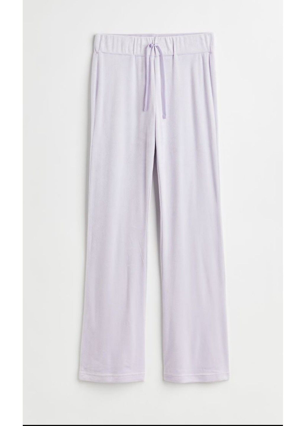 Жіночі велюрові спортивні штани Н&М (56856) S Фіолетові H&M (289361072)