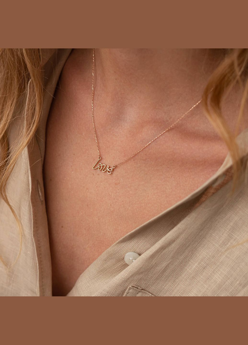 Колье Love в красном золоте кол02265 45 Oniks (264393006)