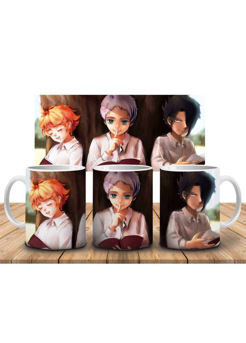 Кружка c принтом Обещанный неверленд The Promised Neverland-9, 330 мл No Brand Чашка (324621861)