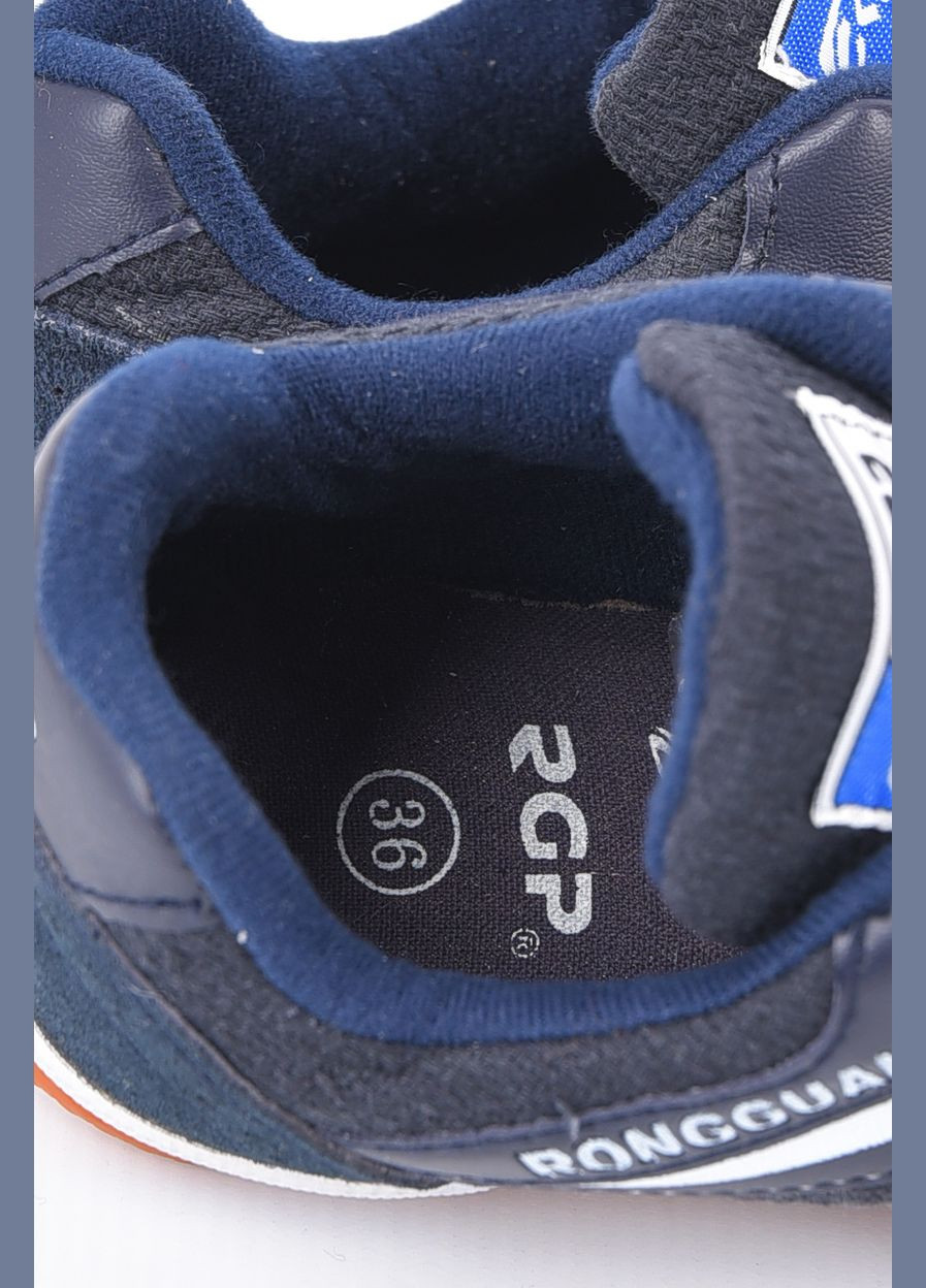 Темно-синій кеди підліткові текстильні темно-синього кольору Let's Shop