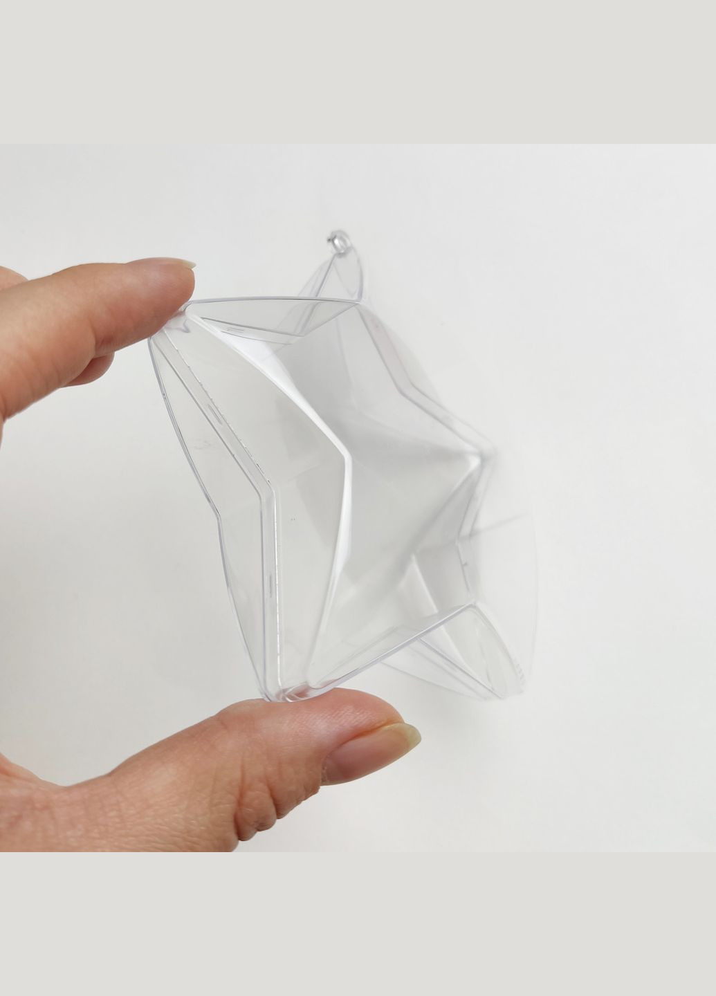 Основа для ялинкової іграшки Зірка підходить для різного наповнення Прозорий 11 см x 10,5 см SH25 Finding (316248352)