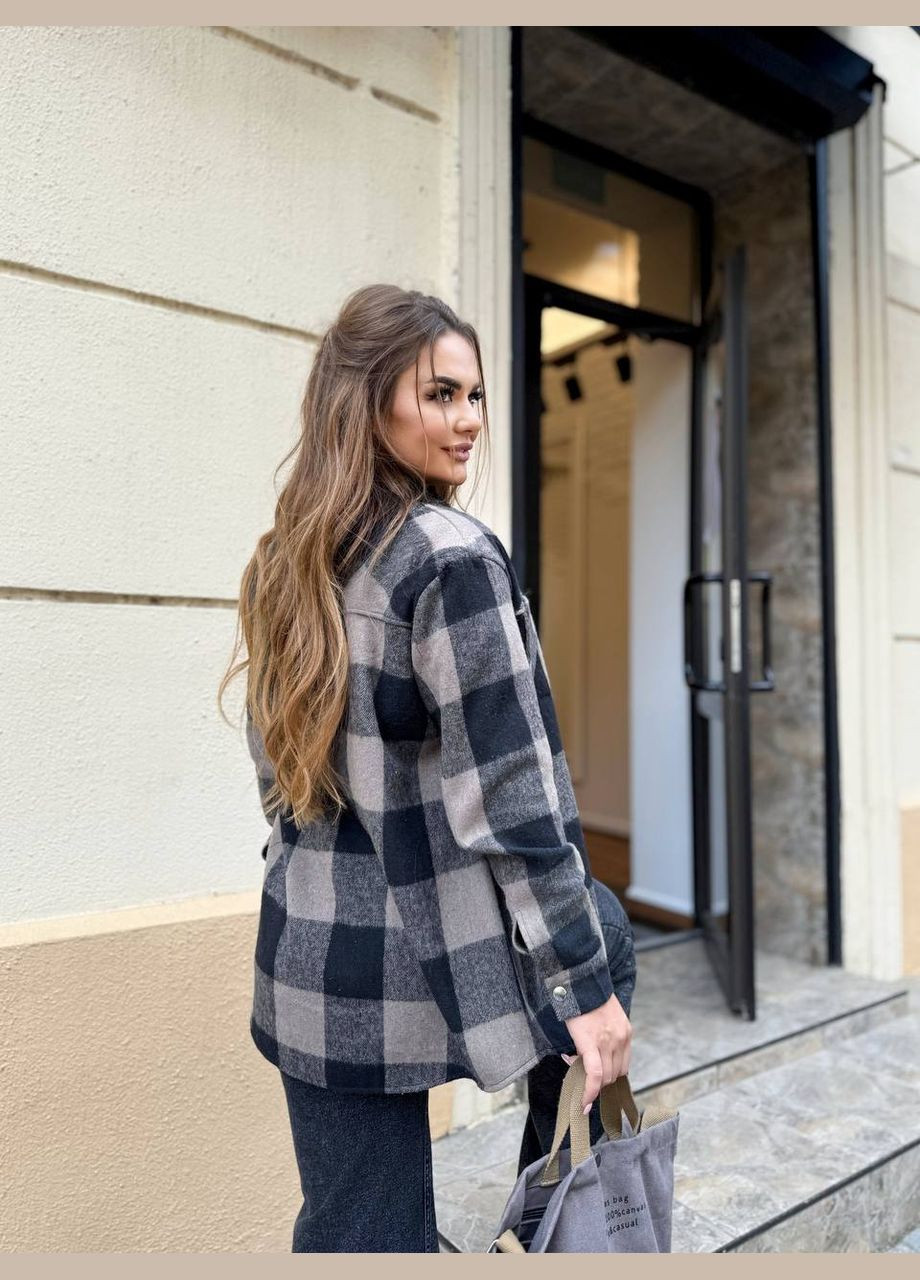 Цветная повседневный рубашка в клетку Garna с длинным рукавом