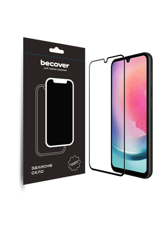 Защитное стекло для Samsung Galaxy A24 4G SM-A245/M34 5G SM-M346 Black (709083) BeCover (336954734)