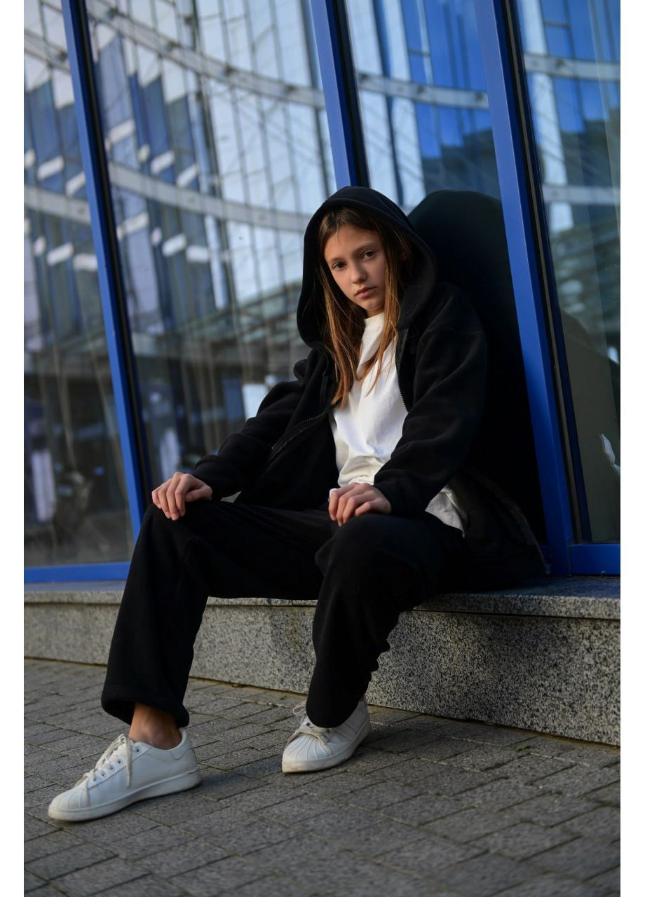 Підлітковий флісовий теплий спортивний костюм на блискавці Nositi (367049398)