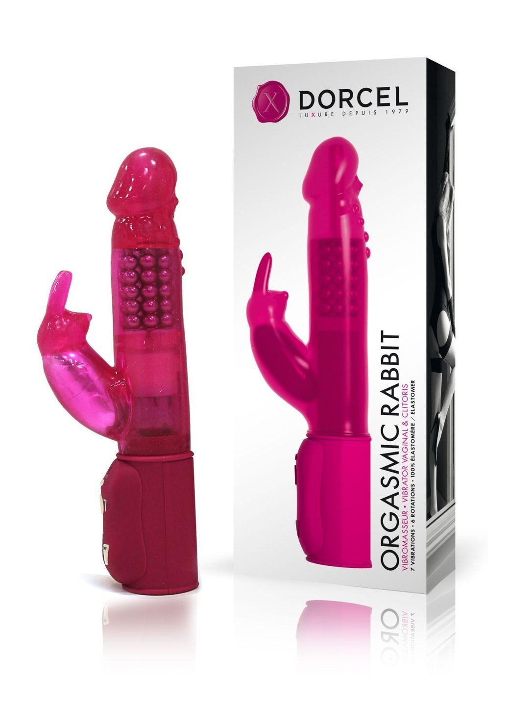 Вібратор-кролик Orgasmic Rabbit Pink з перловим масажем Dorcel (305831614)