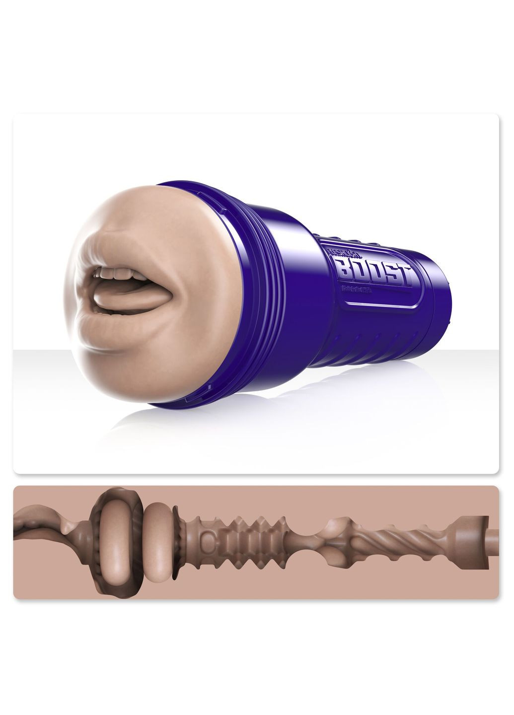 Мастурбатор-ротик Boost Blow Light Medium Flesh, плавающие кольца Turbo Tech - CherryLove Fleshlight (339868115)