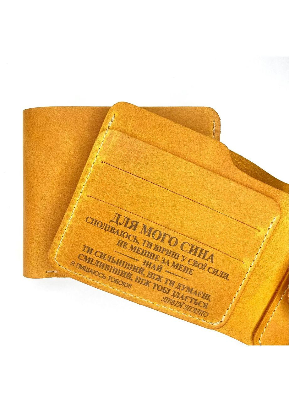 Шкіряний гаманець з написом Твій Тато, гаманець з гравіюванням Для Нашого Сина, натуральна шкіра ручної роботи No Brand (361137807)