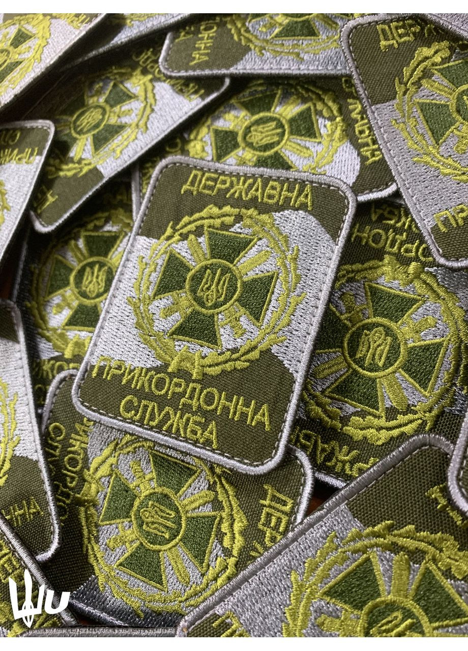 Шеврон нарукавный Государственная пограничная служба. ДПСУ (форма прямоугольная. На липучке) Размер 8x6см No Brand (369924542)