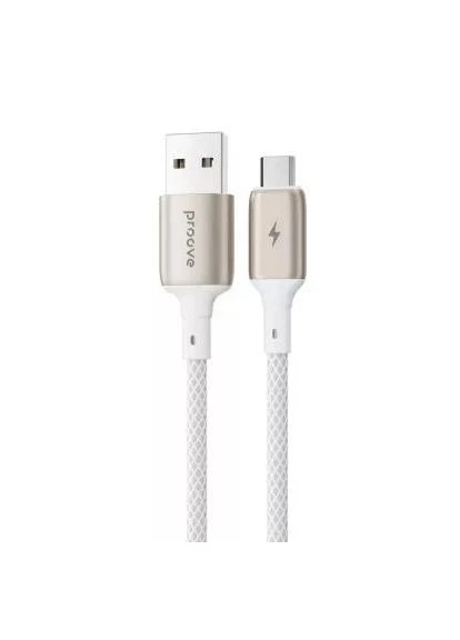 Кабель Dense Metal Micro USB 2.4A (1m) white (CCDM20001302) (40497) Proove (337348171)