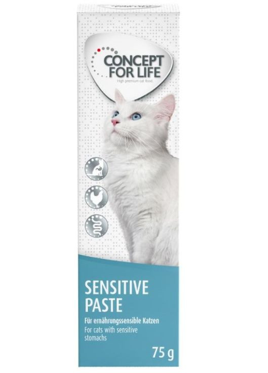 Паста Quality Sensitive для чутливого травлення у котів 75 г Concept for Life (266423369)