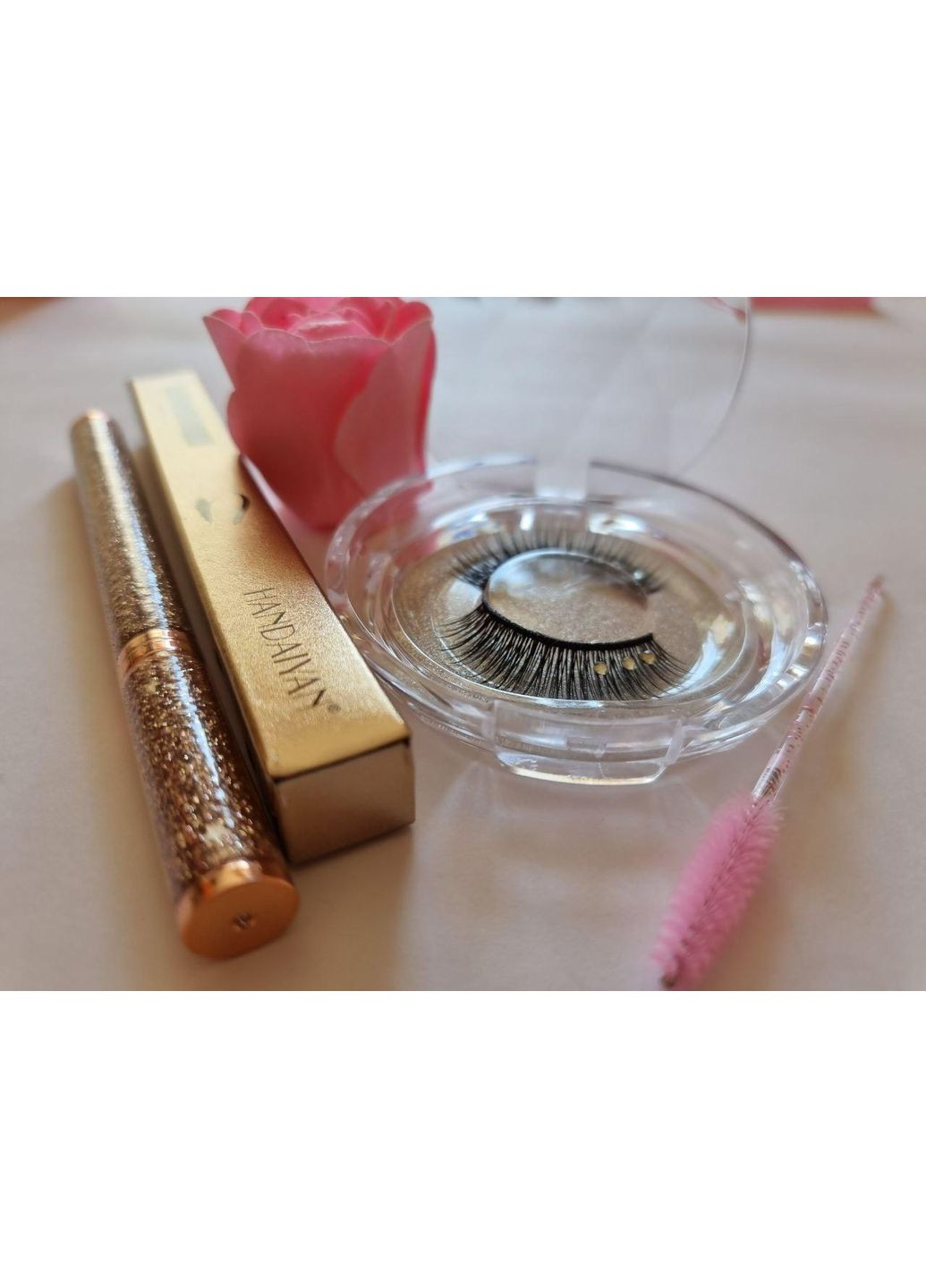 Многоразовые ресницы со стразами + Маркер подводка для одевания ресницы + щеточка Magnetic Lashes (366668522)