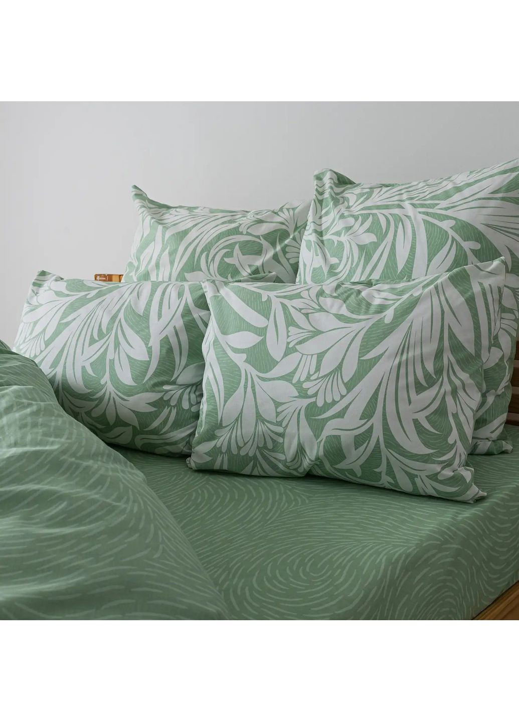 Євро комплект постільної білизни Бязь з наволочками 70*70 см, 115 гр/м2 Mint Fantasy М'ятний (19780200215) ТЕП (366091890)