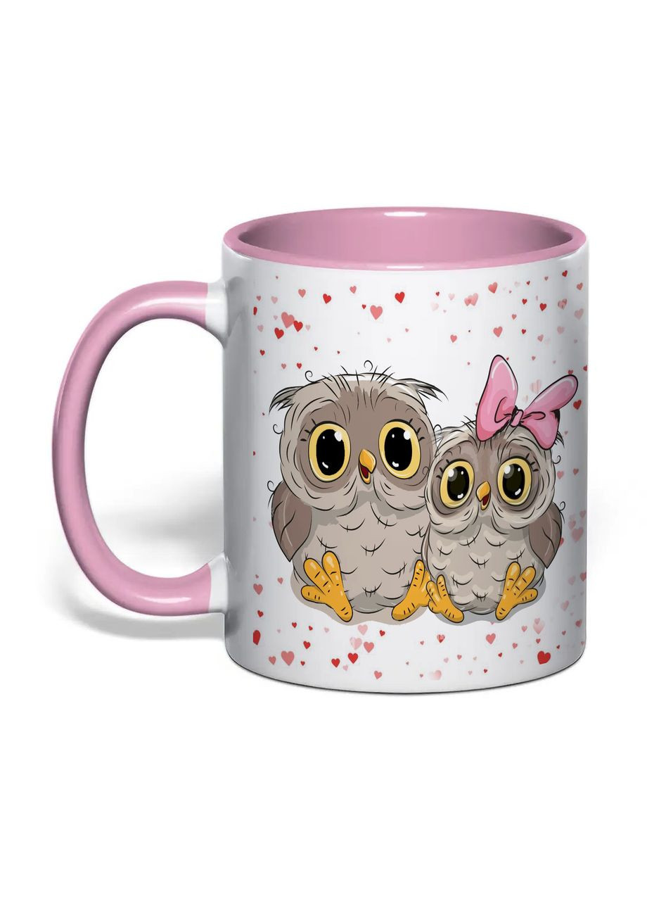 Чашка з друком "Тобі личить моя ніжність" 330 мл (колір рожевий) (34852) No Brand (370569372)