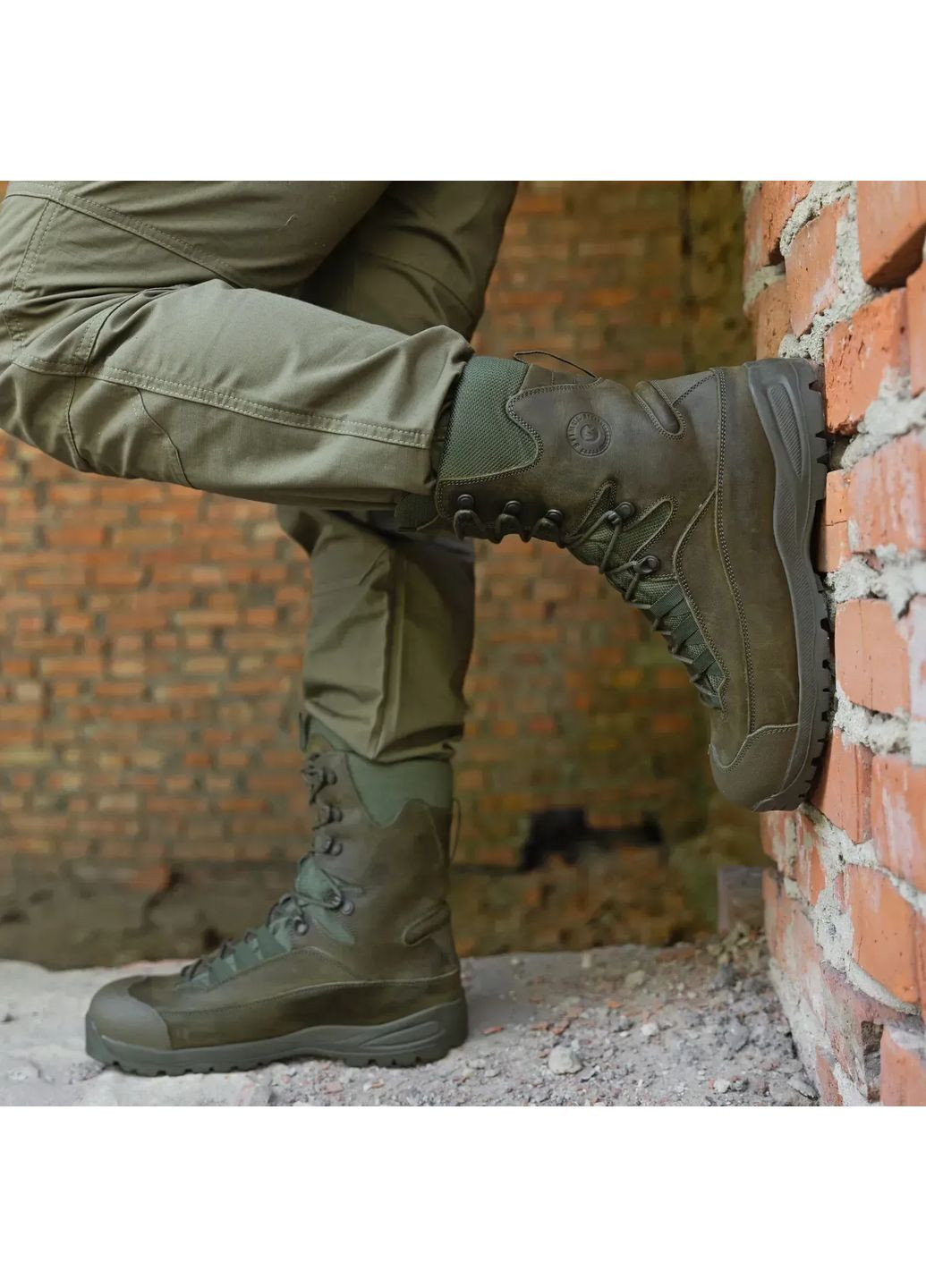 Военные Женские Зимние Берцы из Кожи. 36-47р Олива. Водонепроницаемые! STZF-2133 36 No Brand (349512853)