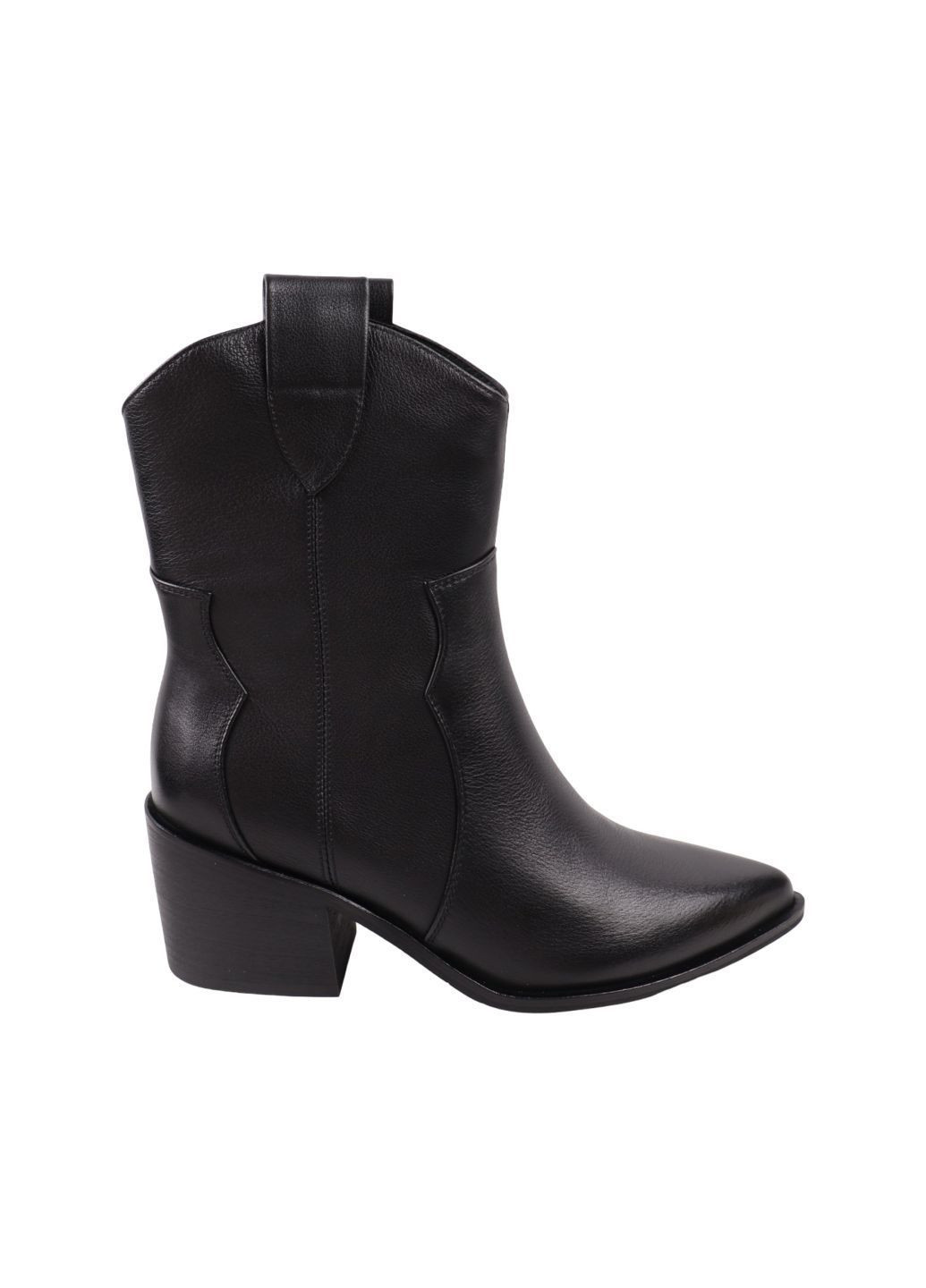 Чорні ботильйони жіночі чорні натуральна шкіра FARINNI 979-25DH