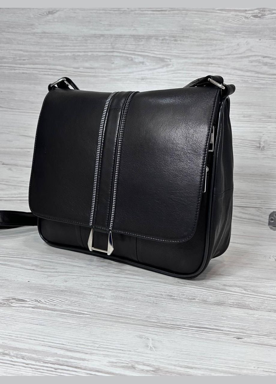 Женская сумка черная натуральная кожа 108011 No Brand (326738336)