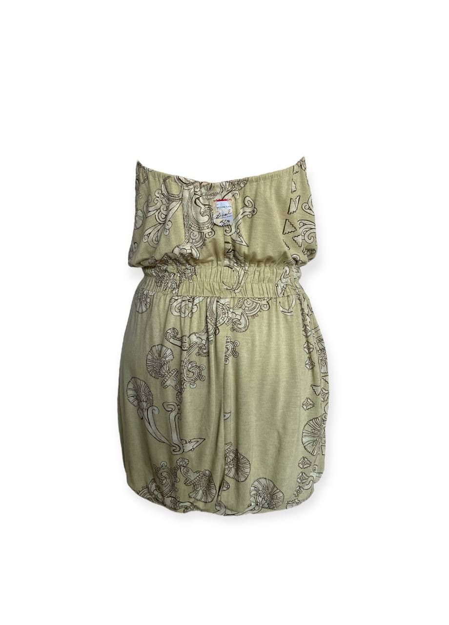 Светло-зеленое повседневный платье светло-зеленый Diesel с абстрактным узором