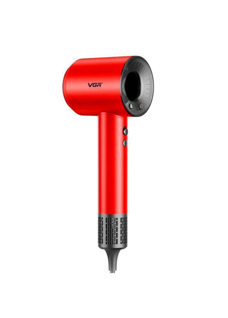 Професійний фен V-445 — 1600 Вт, безщітковий мотор 110 000 об./хв Червоний VGR (370606741)
