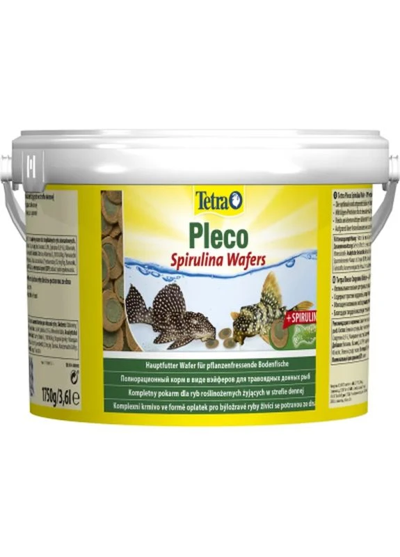 Корм для риб Pleco Spirulina Wafers для травоїдних донних рибок 1.75 кг (пластинки) (4004218814745) Tetra (398750379)