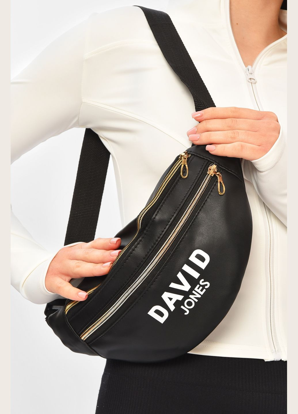 Бананка жіноча чорного кольору Let's Shop (335007296)