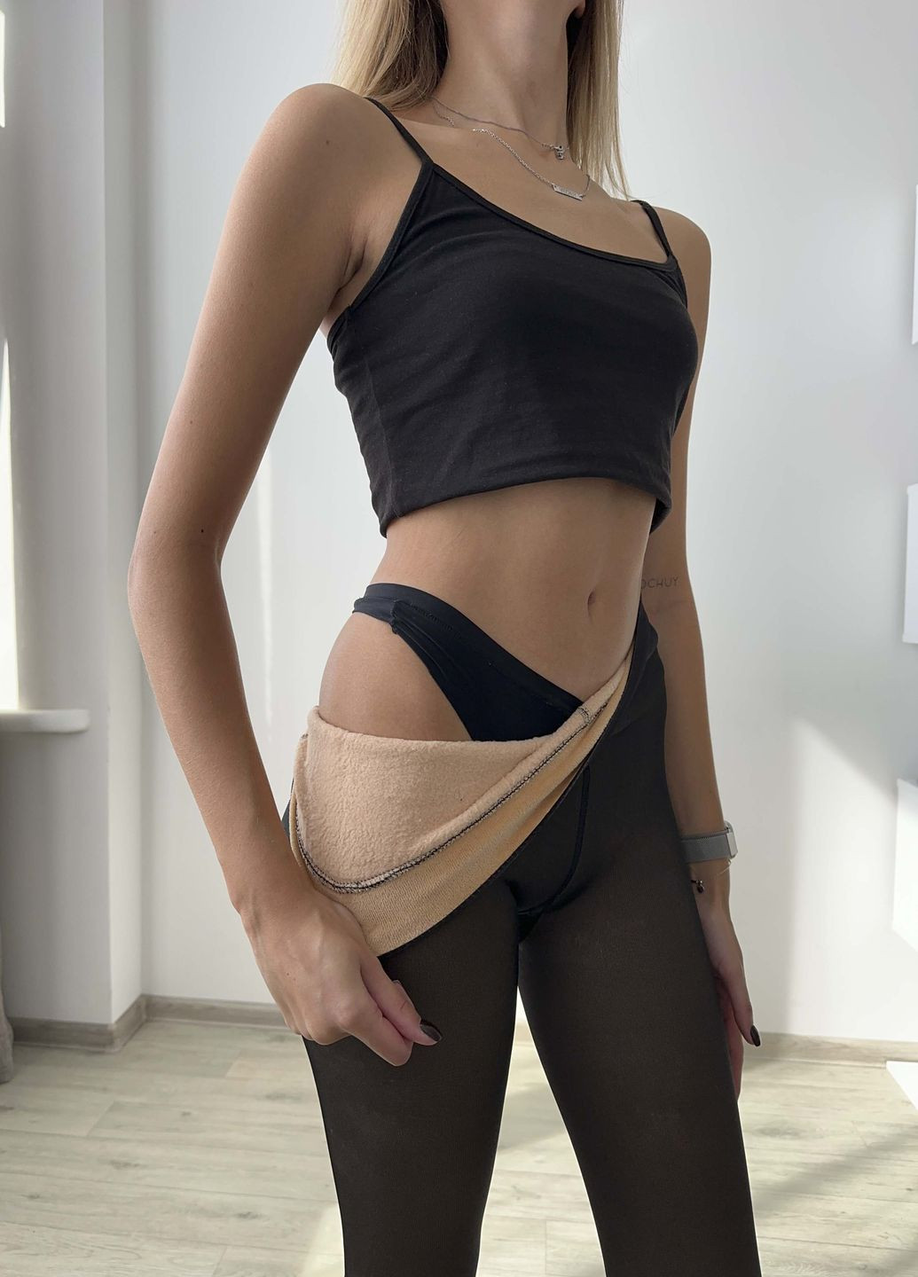 Колготки на хутрі (теплі) з імітацією капронки VIDCHUY (303524041)