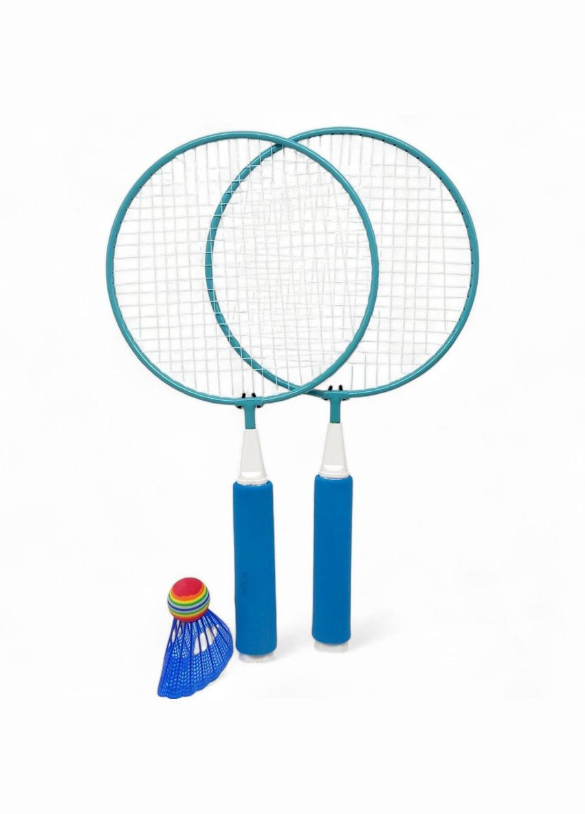 ДИТЯЧІ РАКЕТКИ ДЛЯ БАДМІНТОНУ 43 СМ В СІТЦІ (БЛАКИТНІ) MIC (345647736)