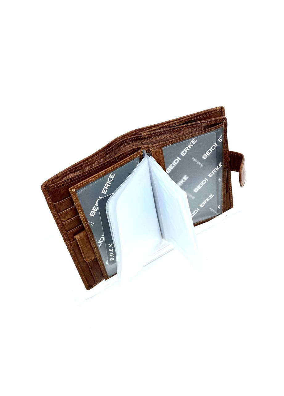 Мужской портмоне из натуральной кожи BK-024-22 черный 13,5 х 10 х 2,5 Beidierke (367263541)