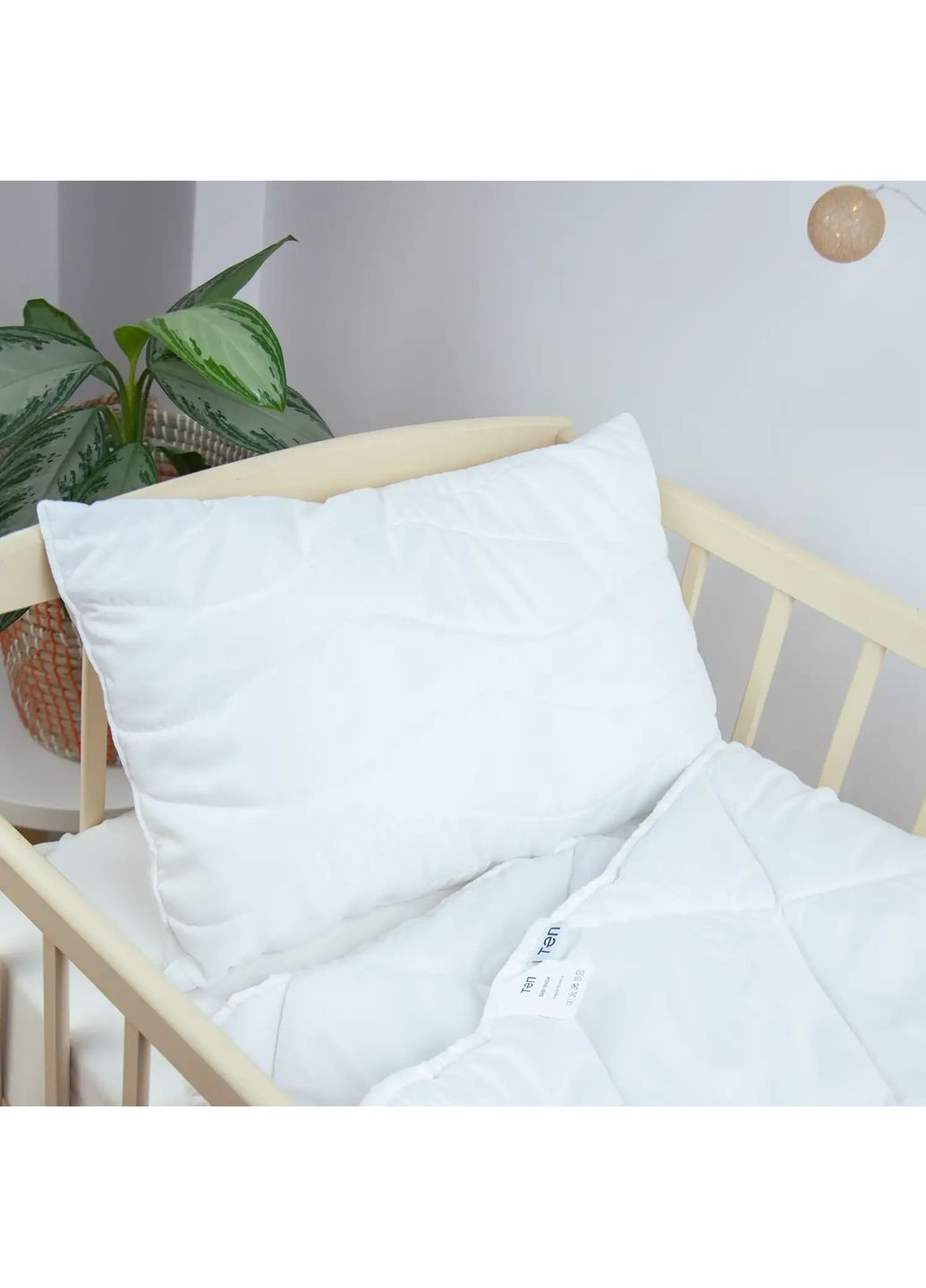 Детская подушка 40*60 см с дополнительной внутренней подушкой Белая (235104060) ТЕП (365851804)