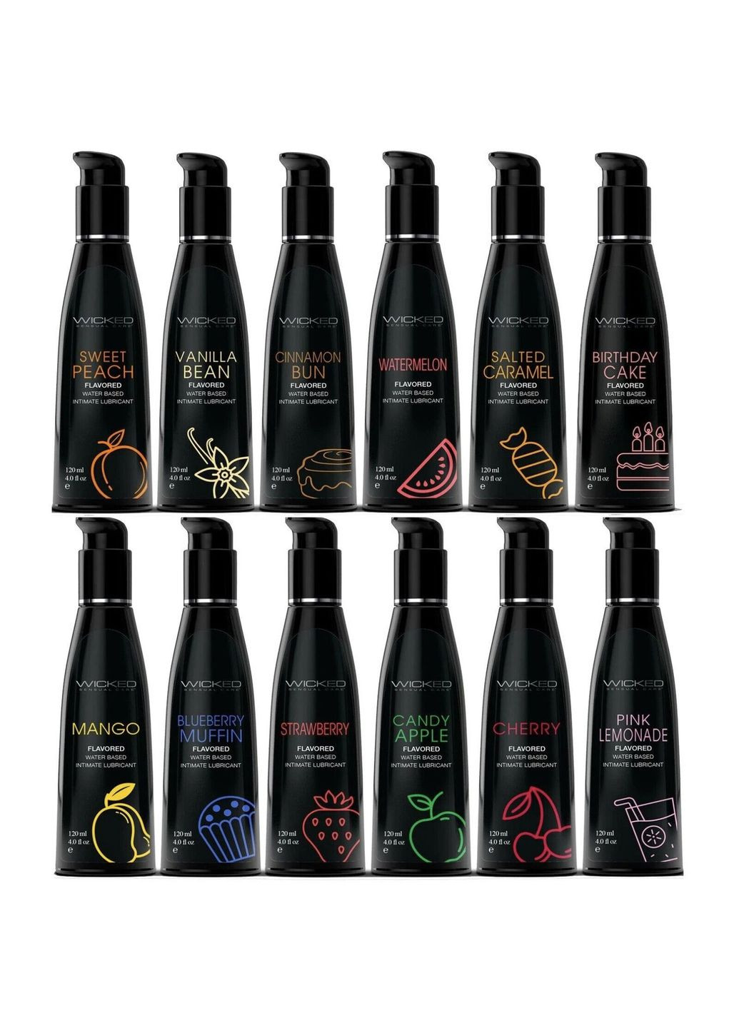 Їстівний лубрикант зі смаком булочки з корицею Wicked Aqua Cinnamon Bun на водній основі, 60 мл Wicked Sensual Care (298936460)