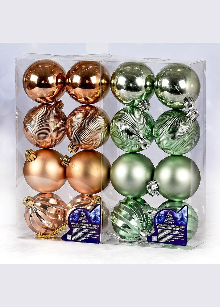 Ялинкові кульки 6см 8шт/наб Home (306620701)