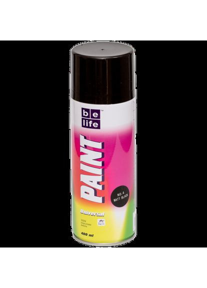 Фарба № 4 чорна матова 400 мл BeLife (361151043)