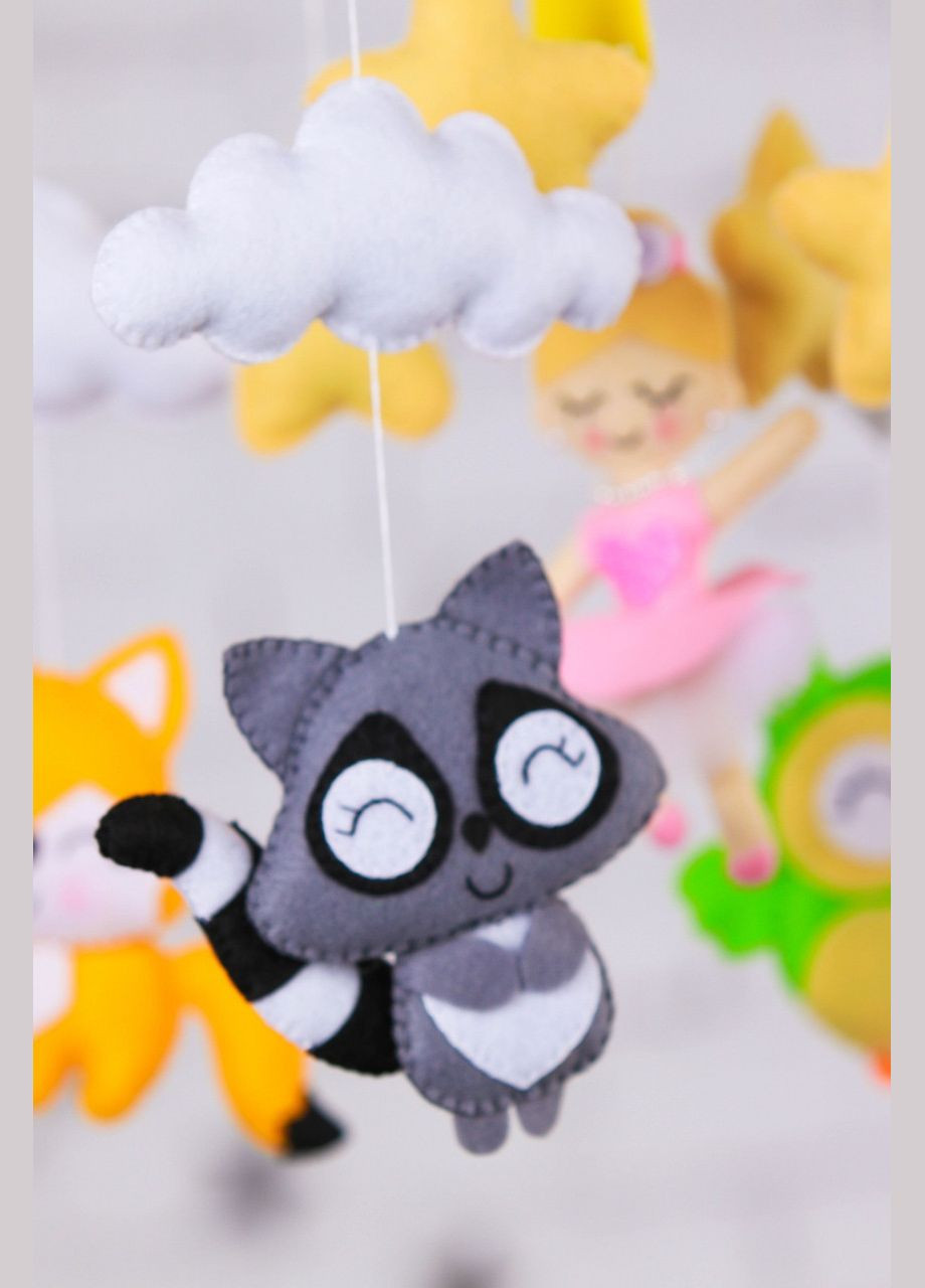 Дитячий мобіль на ліжечко для немовлят WooolyWool «Балеринка» No Brand (342757841)