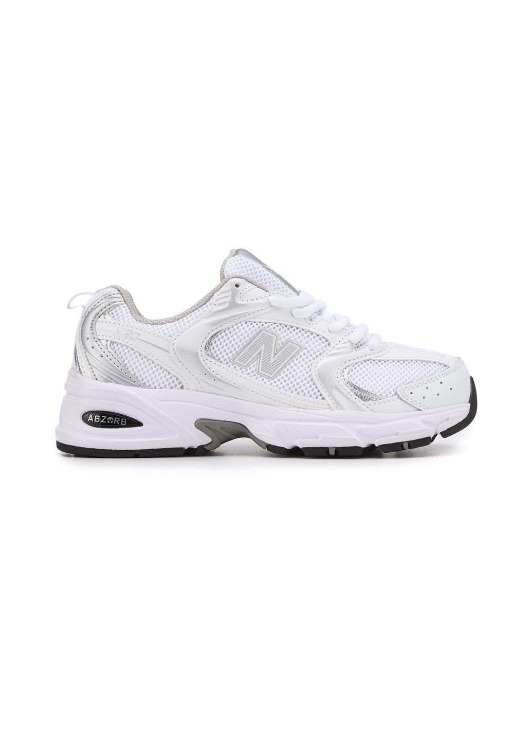 Белые демисезонные кроссовки мужские new balance 530 white silver нью беланс 530 No Brand