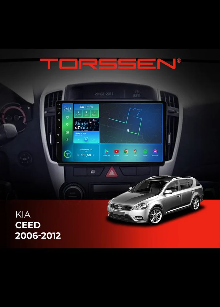 Штатная магнитола Kia Ceed 0612 F98256 4G Carplay DSP Torssen (307089307)