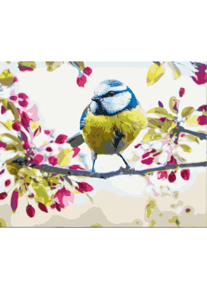 Картина за номерами "Весняна синичка" BS51439 Brushme No Brand (330605188)