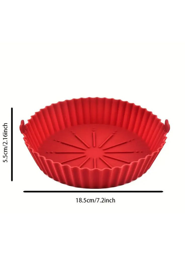 Силіконова форма для аерогрилів та аерофритюрниць Q-231-R красная No Brand (365755653)