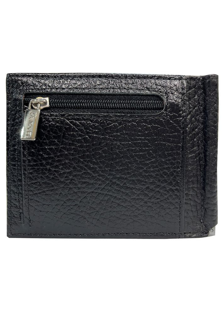 Зажим для купюр из натуральной кожи черный Karya (336377950)