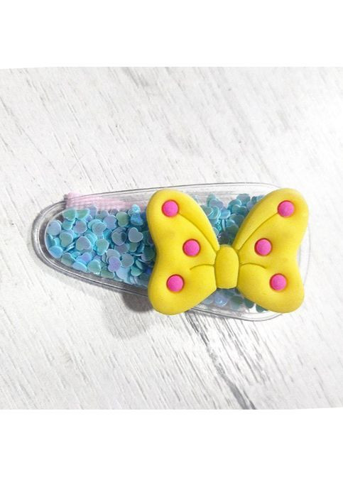 Набір 2 шт Заколка для волосся качечка Бантики 5.5 см Princess (368772341)