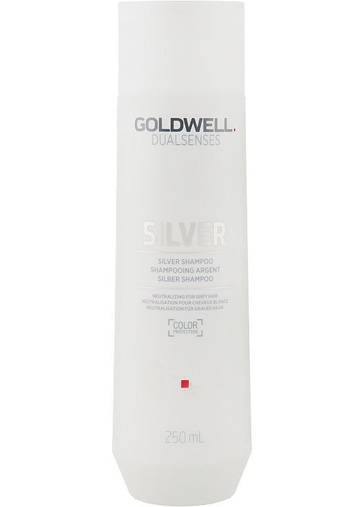 Корректирующий шампунь для седых и светлых волос Dualsenses Silver 250ml (190033-91298) Goldwell (368603704)
