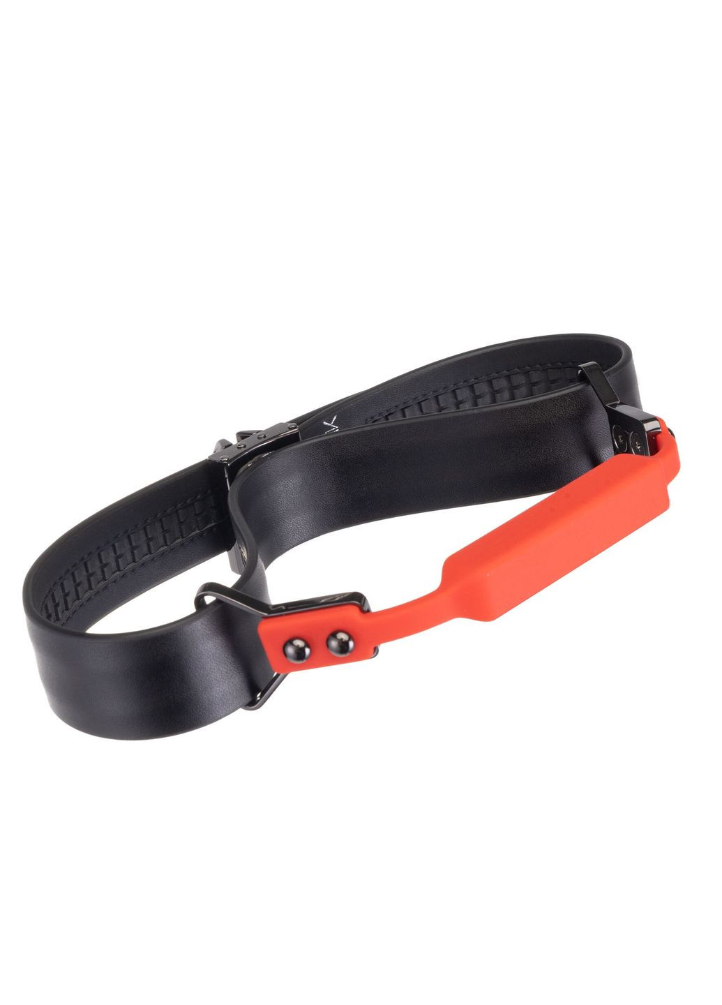 Шкіряний кляп з 2-ма насадками Ball-Gag & Gag-bite Set – Black Lockink (305589981)